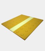 Glow in the dark noppentegel geel