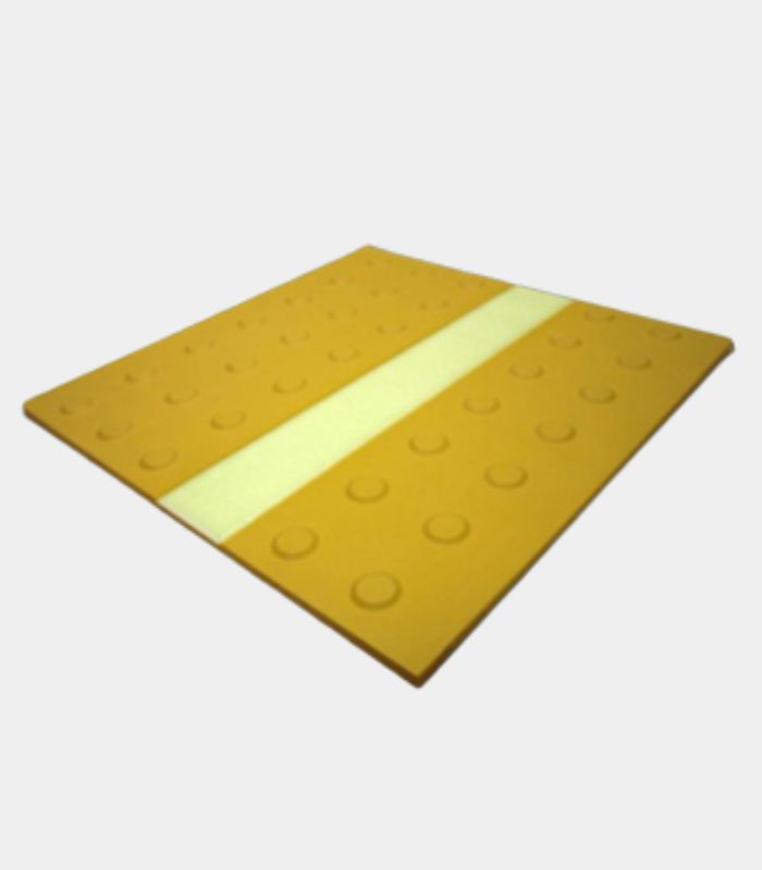 Glow in the dark noppentegel geel