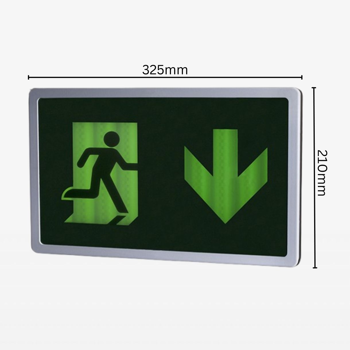 afmetingen van de tritium noodverlichting