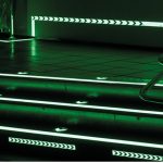 complete vloermarkering in het donker