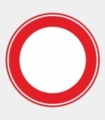 Verkeersbord gesloten weg