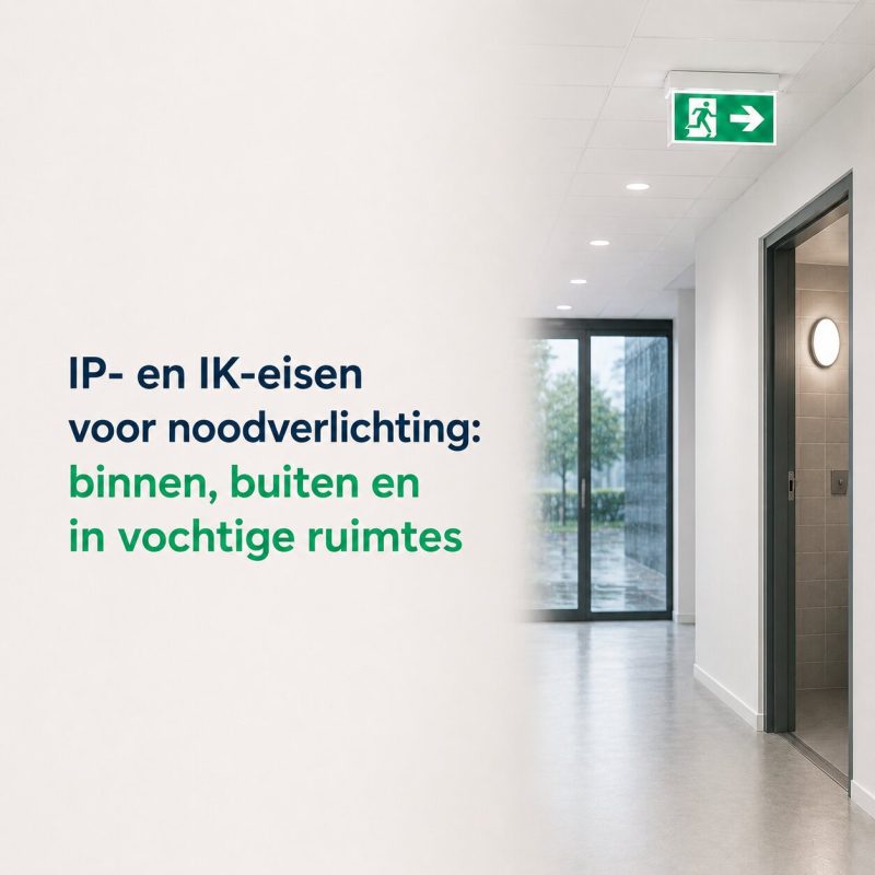 Een douche en een buitenruimte IP en IK eisen