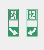 glow in the dark deurklinkmarkeringen links en rechts