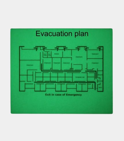 nalichtend evacuatie plan