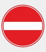 Verkeersbord verboden in te rijden