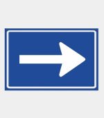 Verkeersbord verplichte rijrichting