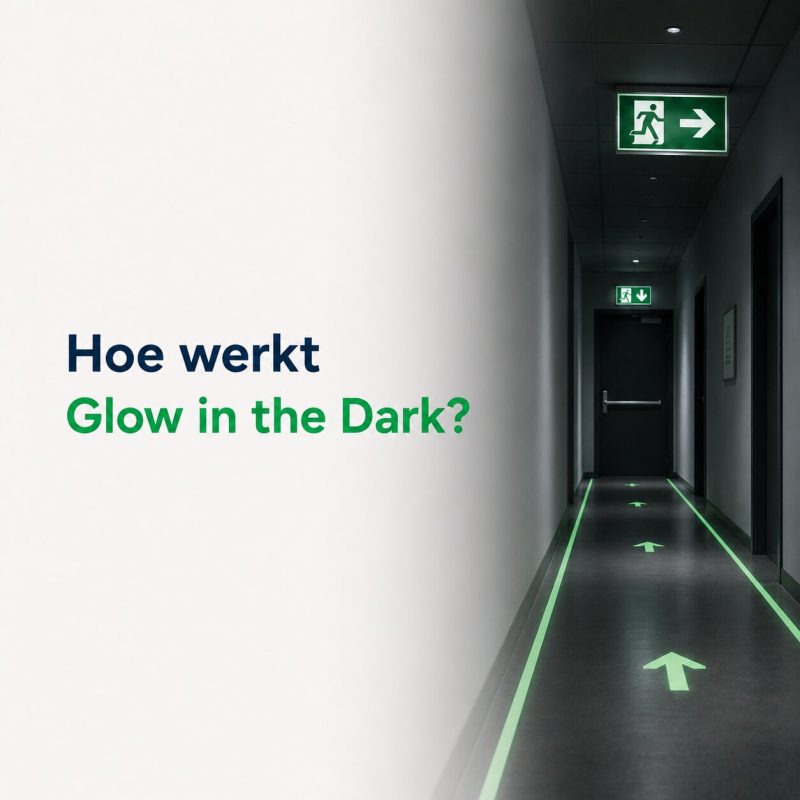 Hoe werkt glow in the dark met afgebeelde glow in the dark markeringen