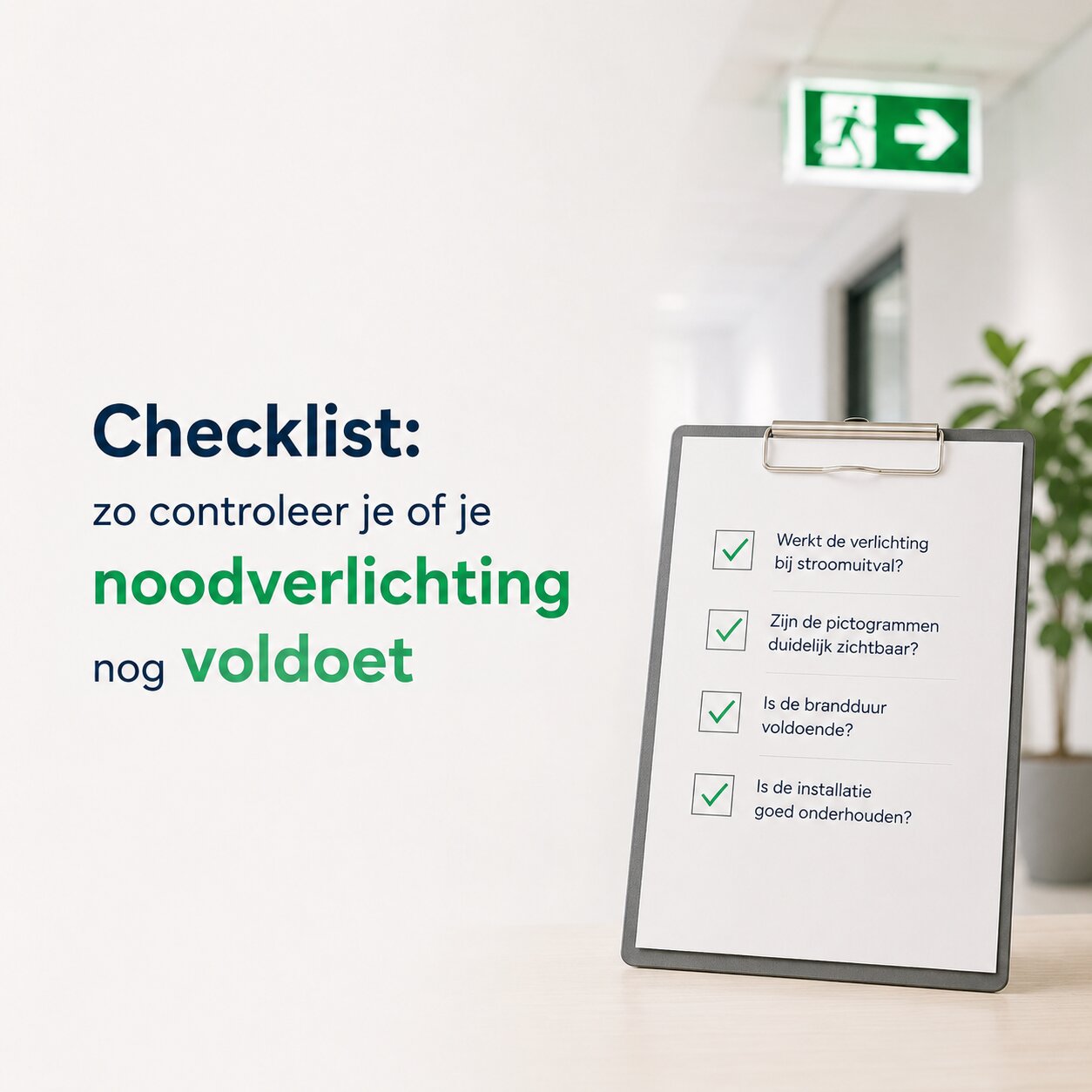 checklist voor noodverlichting